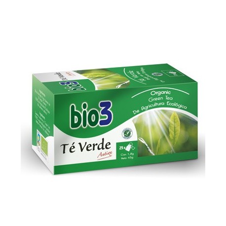 Infusión Bio3 Té Verde Antioxidante. 25 bolsitas