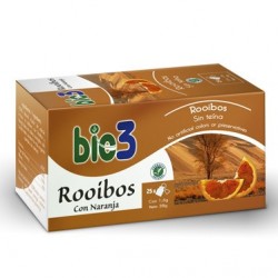 Infusión Bio3 Rooibos con Naranja. 25 bolsitas