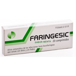 Faringesic 20 comprimidos para chupar sabor menta