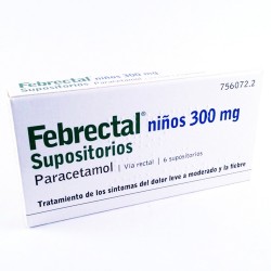 FEBRECTAL INFANTIL (300 MG 6 SUPOSITORIOS)
