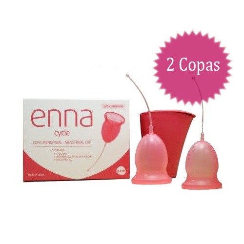 2 Copas menstruales ENNA cycle + Esterilizador.