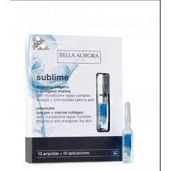 BELLA AURORA sublime ampollas oxígeno + colágeno marino 10 ampollas