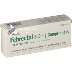Febrctal 650 mg 20 comprimidos