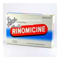 Rinomicine 10 sobrespolvo susp. oral