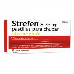 Strefen 8.75 mg 16 pastillas miel y limón
