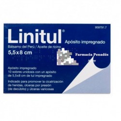 Linitul (10 apositos impregnados 5.5 X 8cm)