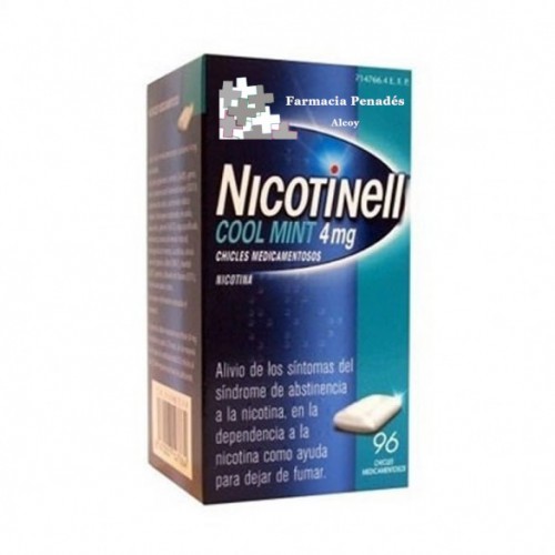 NICOTINELL COOL MINT 4 MG 96 CHICLES