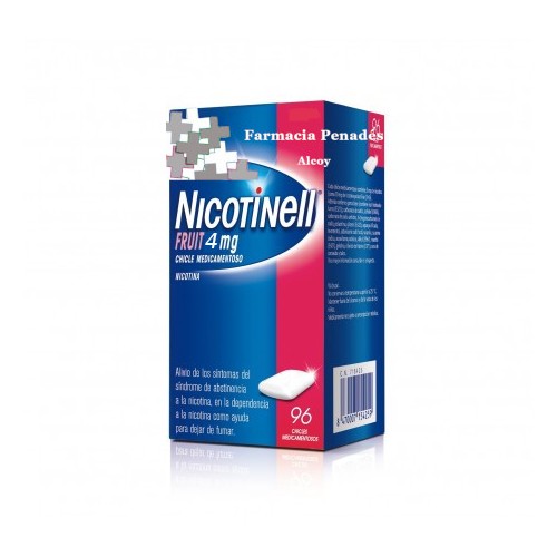 NICOTINELL FRUIT 4 MG 96 CHICLES