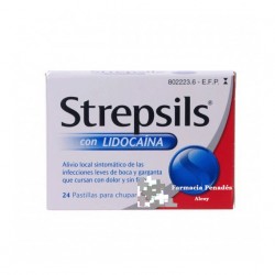 Strepsils con lidocaína 24 pastillas para chupar
