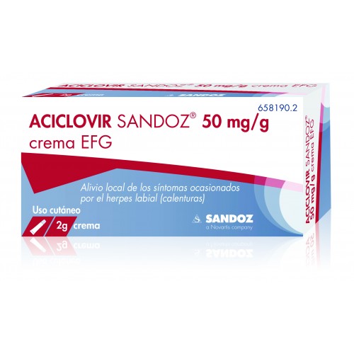 ACICLOVIR SANDOZ CREMA 2 g