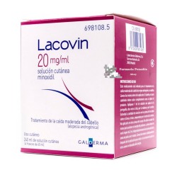 Lacovin 20 mg/ml solución cutanea 4 frascos 60 ml
