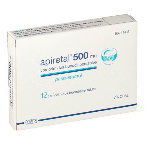 APIRETAL 500mg. 12 comprimidos bucodispersable