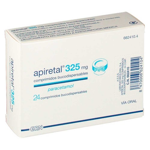 APIRETAL 325 mg 24 comprimidos bucodispersables