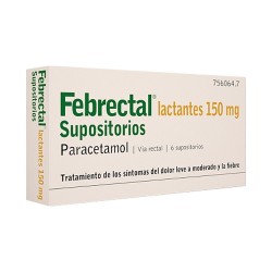 Febrectal lactantes 150 mg. supositorios