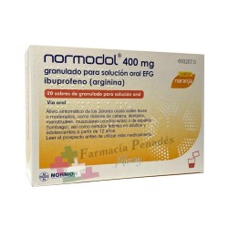 Normodol 400mg granulado para solución oral EFG ibuprofeno (arginina)