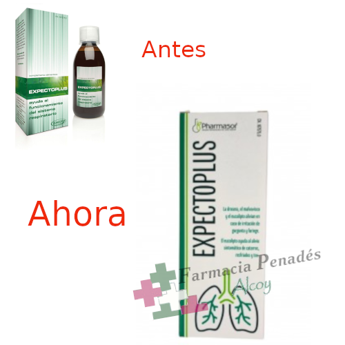 Expectoplus jarabe para la tos 250 ml. Productos Naturales Parafarmacia -  Farmacia Penadés Alcoy Tienda